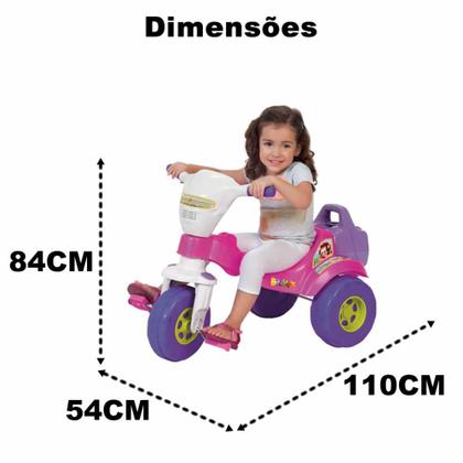Imagem de Triciclo Motoca Infantil Bichos Com Hastes tico Sons e Luzes
