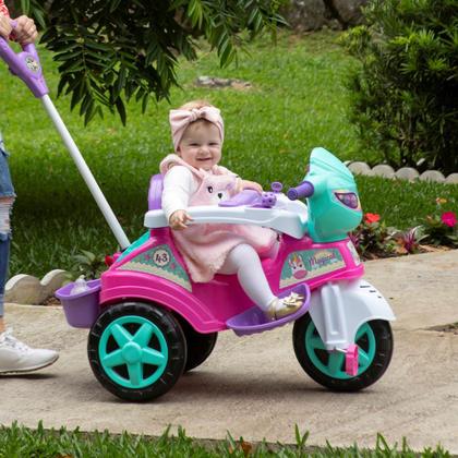 Imagem de Triciclo Passeio e Pedal Infantil Maral Baby City Menina