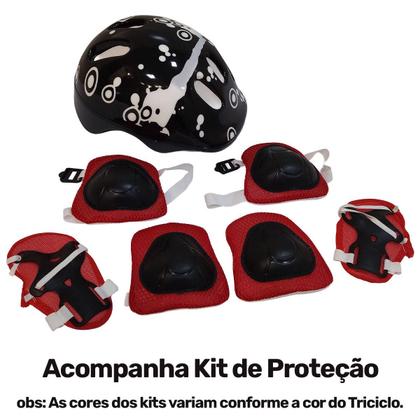 Imagem de Triciclo Patinete Elétrico 250w 36V Brushless 20km/h 8Pol até 120kg Pink ZELT