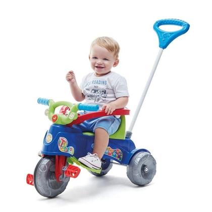 Imagem de Triciclo Tate Tico Velotrol Infantil Calesita Azul