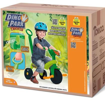 Imagem de Triciclo Tchuco Dino Park Com Haste 0639 Samba Toys