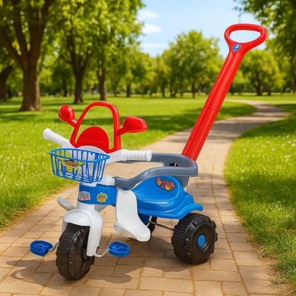 Imagem de Triciclo Tico-Tico Festa Up Azul 2564 - Magic Toys