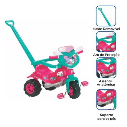 Imagem de Triciclo Totoca Tico Tico Infantil Menina Com Aro