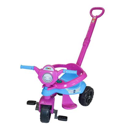 Imagem de Triciclo Velotrol De Passeio e Pedal Infantil 3 em 1 Kemotoca Protetor e Suporte para os Pés Kendy