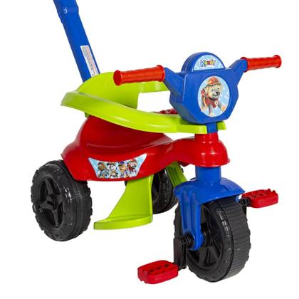 Imagem de Triciclo Velotrol De Passeio e Pedal Infantil 3 em 1 Kemotoca Protetor e Suporte para os Pés Kendy