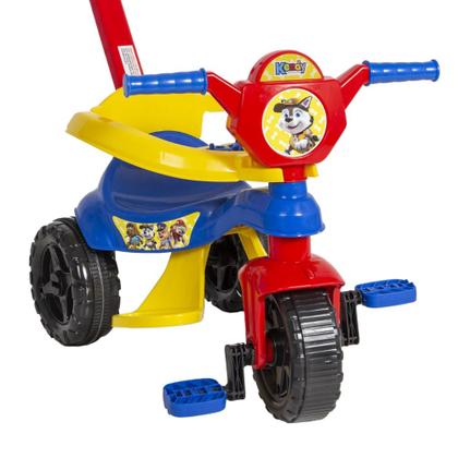 Imagem de Triciclo Velotrol De Passeio e Pedal Infantil 3 em 1 Kemotoca Protetor e Suporte para os Pés Kendy