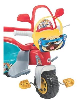 Imagem de Triciclo Zoom Max Multifuncional Magic Toys Versátil Com Aro Tico-tico Zoom Max Azul E Vermelho