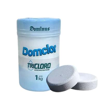 Imagem de Tricloro Domclor Consumo Humano Embalagem com 5 Pastilhas de 200g
