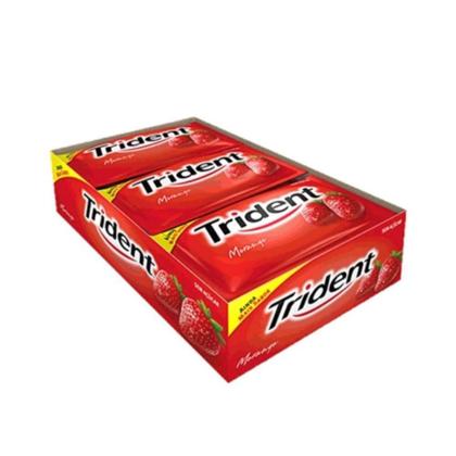 Imagem de Trident Chiclete Morango C/21