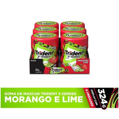 Imagem de Trident X Senses 6X54G Morango Lime