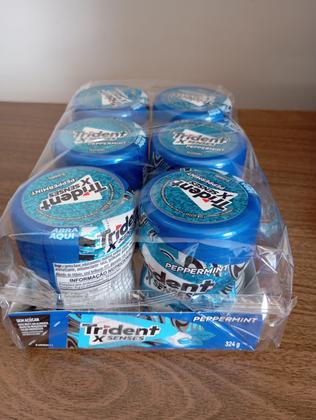Trident XSenses Hortelã Sem Açúcar Garrafa 6 unidades de 54g Imagem de Trident XSenses Hortelã Sem Açúcar Garrafa 6 unidades de 54g