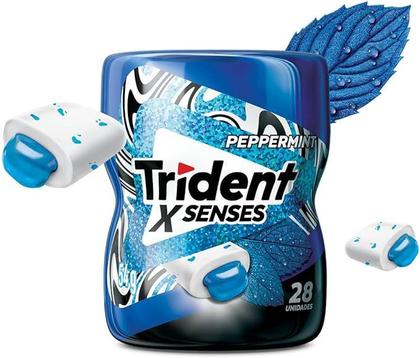 Trident XSenses Hortelã Sem Açúcar Garrafa 6 unidades de 54g Imagem de Trident XSenses Hortelã Sem Açúcar Garrafa 6 unidades de 54g