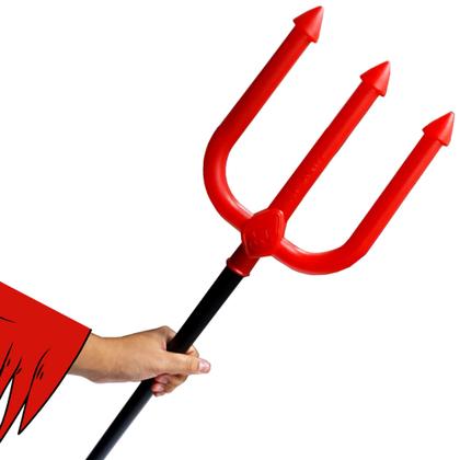 Imagem de Tridente Garfo Fantasia Diabo Halloween Carnaval Acessório