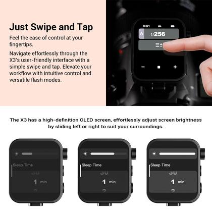 Imagem de Trigger de flash sem fio Godox X3C X3-C TTL para câmera Canon