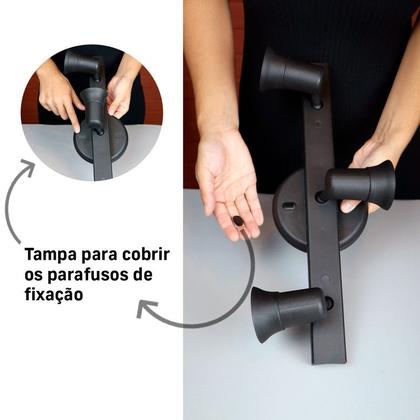 Imagem de Trilho 3 Spots Dicroica Canopla Com 3 Lâmpadas GU10 Avant