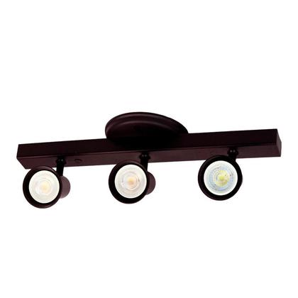 Imagem de Trilho 3 Spots Dicroica Canopla Com 3 Lâmpadas GU10 Avant