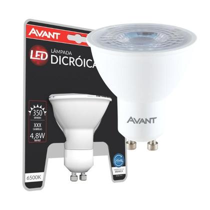 Imagem de Trilho 3 Spots Dicroica Canopla Com 3 Lâmpadas GU10 Avant