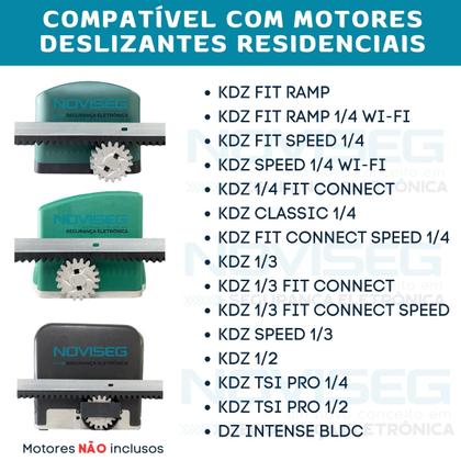Imagem de Trilho Barra De Cremalheira Universal 50cm Para Portão Deslizante Kdz De Correr Seg Garen Mc Garcia Unisystem