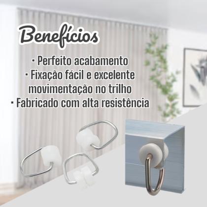 Imagem de Trilho Comum Metal Antigo Tradicional 3,20m Para Cortina