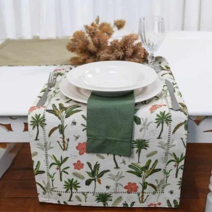 Imagem de Trilho de Mesa com Ponto Palito 40x180 cm Glamour Palms Appel