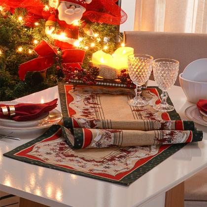 Imagem de Trilho de Mesa Linhão Natalino 40x140cm