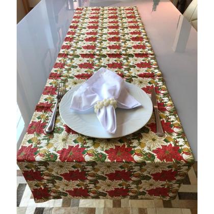 Imagem de Trilho de Mesa Tete a Tete Estampa Natal Mesa Posta - 7891000010198