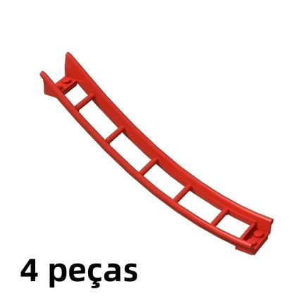 Imagem de Trilho De Montanha-Russa Curvo E Reto Para Blocos De Construção Compatível Com 25061 26559 26560