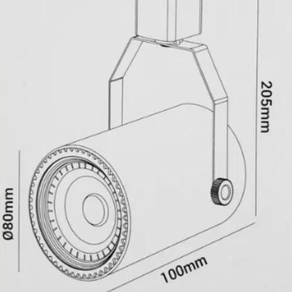 Imagem de Trilho Eletrificado 1,5 Metro + 4 Spots Par20 Bivolt
