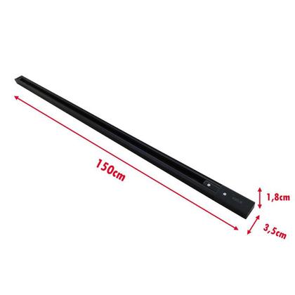 Imagem de Trilho Eletrificado 1,5 Metro + 4 Spots Par20 Bivolt