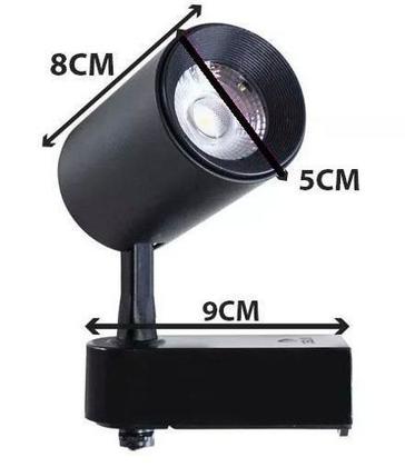 Imagem de Trilho Eletrificado 2m + 5 Spot Led 7w 3000k Bivolt Preto