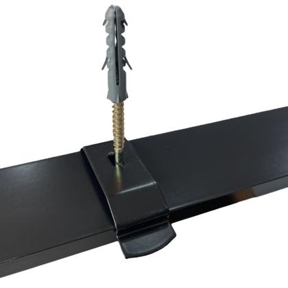 Imagem de Trilho Suíço Max Duplo Preto Bucha Comum - 2,50m