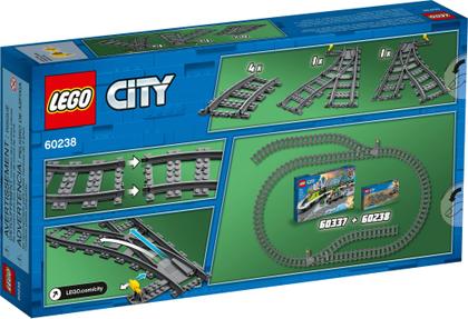 Imagem de Trilhos Comutáveis para LEGO City - 8 Peças