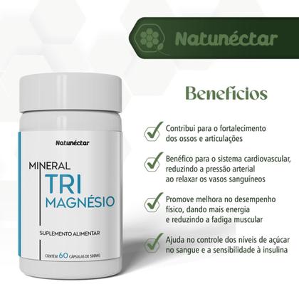Imagem de Trimagnésio 60 Cápsulas - Natunéctar