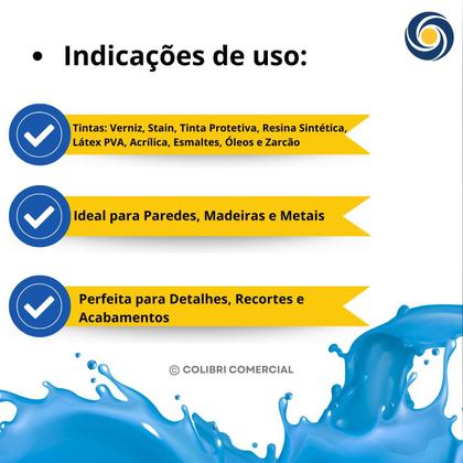Imagem de Trincha 1 1/2" Seda Plus Cerdas Sintéticas - Série 670 - Castor