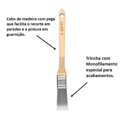 Imagem de Trincha p/ pintura reta Imperial 418/3 1 Atlas
