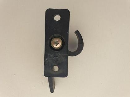 Imagem de Trinco Fecho 1051 Japones Meia Lua Janela Aluminio Preto 1pç