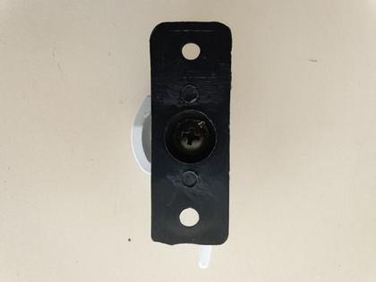 Imagem de Trinco Fecho 751 Japones Meia Lua Janela Aluminio Branco 1pç