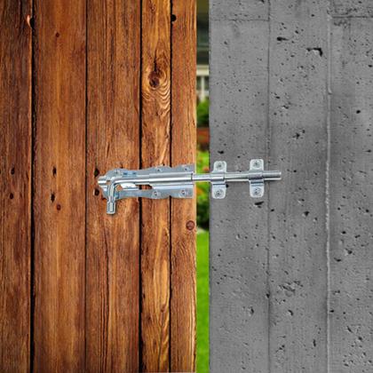 Imagem de Trinco Simples de Fio Redondo Em Aço Galvanizado 20 Cm Cromado