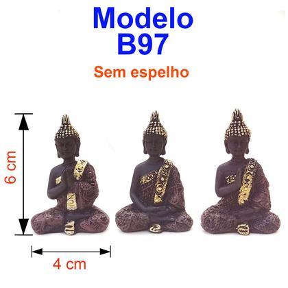 Imagem de Trio buda decorativo Enfeite Resina  Meditando kit com 3 modelo a escolher Budismo Sabedoria Monge Hindu  Sábio Bebê Ceg