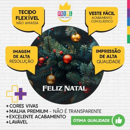 Imagem de Trio Capa Cilindro + Painel Redondo 3D Natal 1,50M Veste