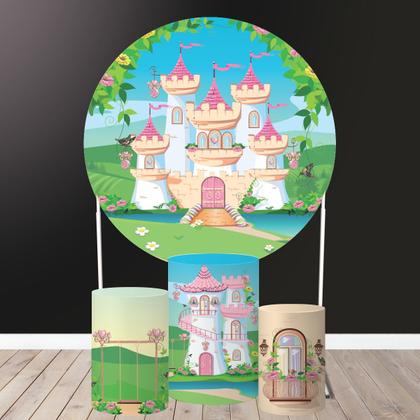 Imagem de Trio Capa Cilindro + Painel Redondo Castelo Mod1