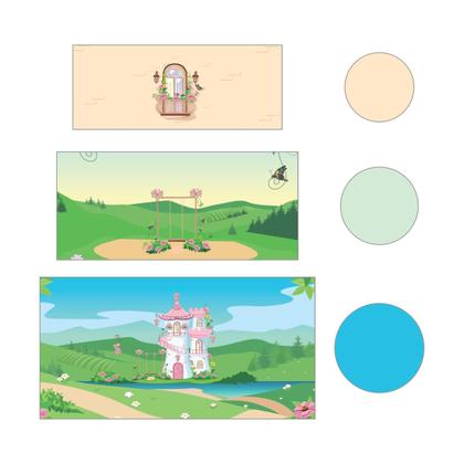 Imagem de Trio Capa Cilindro + Painel Redondo Castelo Mod1