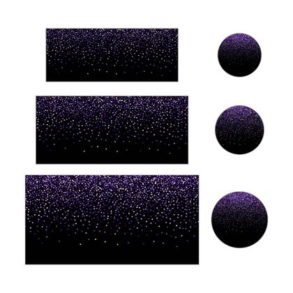 Imagem de Trio Capa Cilindro + Painel Redondo Glitter Roxo