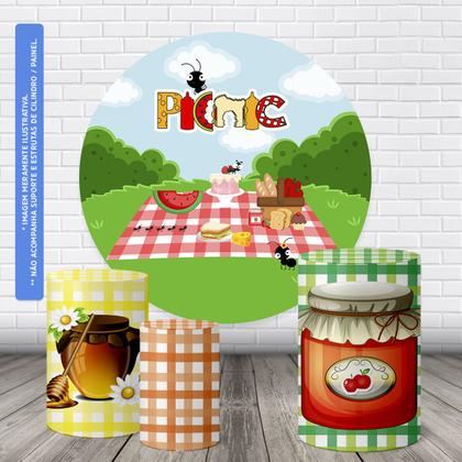 Imagem de Trio Capas Cilindro + Painel 1,50m Picnic