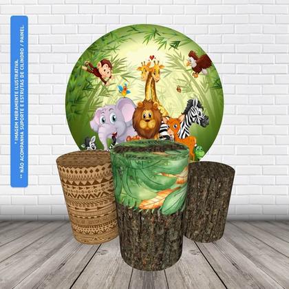 Imagem de Trio Capas Cilindro + Painel 1,50m Safari