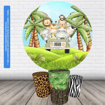 Imagem de Trio Capas Cilindro + Painel 1,50m Safari