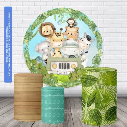 Imagem de Trio Capas Cilindro + Painel 1,50m Safari