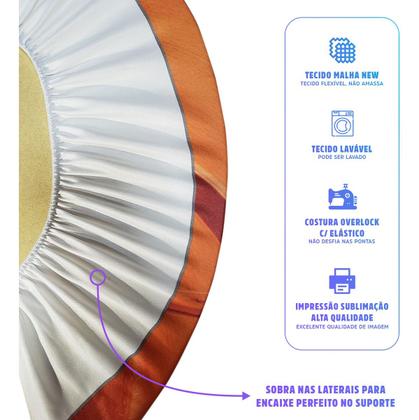 Imagem de Trio Capas Cilindro + Painel Redondo 1,50m Batizado
