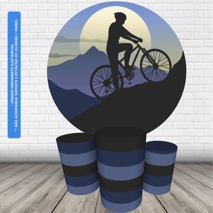 Imagem de Trio Capas Cilindro + Painel Redondo 1,50m Bicicleta