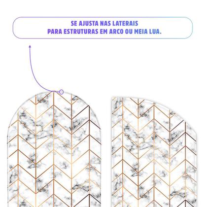 Imagem de Trio Capas Cilindro + Painel Redondo + Lateral Flores